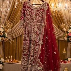Barat Maxi with Lehnga & Dupatta